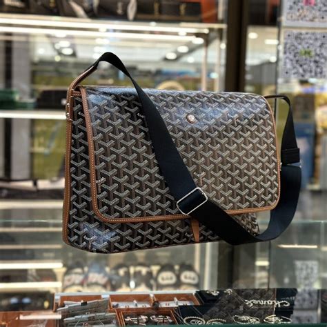 brown replica goyard messenger bag|goyard bag identification.